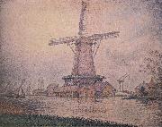 Paul Signac Le Moulin Holiandais a Edam painting